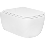 Унитаз подвесной безободковый Azario Flavia AZ-0076-UQ1 с крышкой микролифт (Система смыва торнадо) фото 2