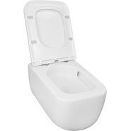 Унитаз подвесной безободковый Azario Flavia AZ-0076-UQ1 с крышкой микролифт (Система смыва торнадо) фото 4