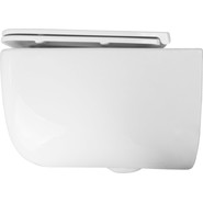 Унитаз подвесной безободковый Azario Flavia AZ-0076-UQ1 с крышкой микролифт (Система смыва торнадо) фото 5