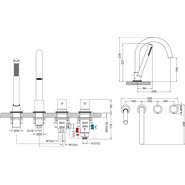 Смеситель для ванны с термостатом Timo Saona 2330/03Y, черный матовый фото 2