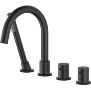 Смеситель для ванны с термостатом Timo Saona 2330/03Y, черный матовый фото 