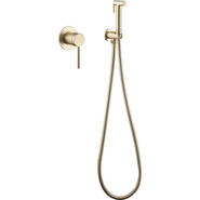 Набор для гигиенического душа Abber Emotion AF8825G, золото матовое фото 2