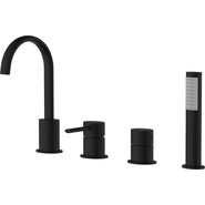 Смеситель для ванны Azario Delicate AZ-QA28173PA-0307APA, черный, Цвет производителя: чёрный фото 