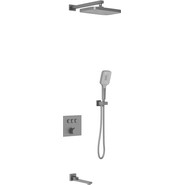 Душевая система для ванны Vincea VSFW-4311GM, вороненая сталь фото 