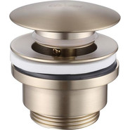 Донный клапан Abber AF0011G, золото матовое фото 