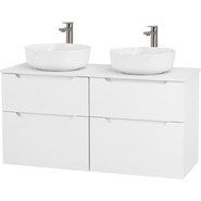 Тумба подвесная со столешницей BelBagno Etna 120 см ETNA-H60-600-2C-SO-BL-P+EK-120-2-BO, Цвет фасада: Bianco Lucido фото 6