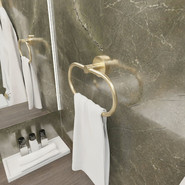 Кольцо для полотенец Fixsen Comfort FX-87011, золото-сатин фото 2