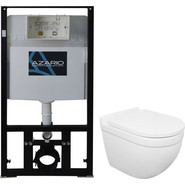 Инсталляция с подвесным безободковым унитазом Azario Fora AZ-8010-1000+AZ-0017 E-R фото 
