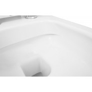 Унитаз подвесной безободковый Azario Ferio 87565 с тонкой крышкой микролифт фото 5