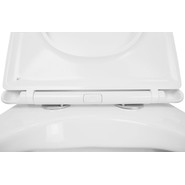 Унитаз подвесной безободковый Azario Moneo AZ-0062 с тонкой крышкой микролифт фото 6