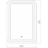 Зеркало Azario Мальта Led 40 см фото 5