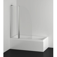 Шторка для ванны Azario AZ-142 100х140 см, хром/прозрачное фото 3