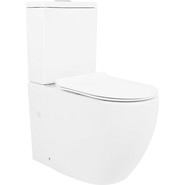 Унитаз-компакт безободковый Azario Corsa AZ-2062S с крышкой микролифт фото 