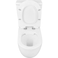 Унитаз-компакт безободковый Azario Corsa AZ-2062S с крышкой микролифт фото 4