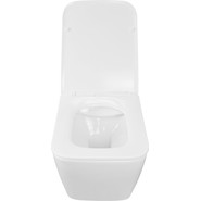 Унитаз подвесной безободковый Azario Boca AZ-2002 с крышкой микролифт, Цвет производителя: белый фото 4