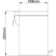 Ведро для мусора с педалью Azario 3 л AZ-301-3L фото 2