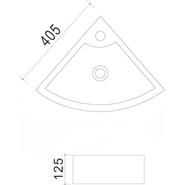 Раковина угловая Azario 40 см AZ-41196 фото 3