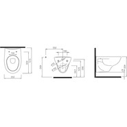 Унитаз подвесной KALE OPTIMUM безободковый с сиденьем микролифт фото 2