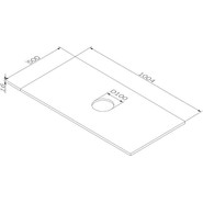 Столешница Am.Pm Func 100 см M8FST1000OF, дуб крафт фото 2