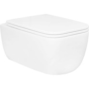 Инсталляция с подвесным унитазом комплект: Loranto 4501 с подвесным безободковым унитазом Azario Flavia AZ-0076-UQ1 сиденье микролифт (Система смыва торнадо) фото 5