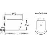 Инсталляция с подвесным унитазом комплект: Loranto 4501 с подвесным безободковым унитазом Azario Fonti AZ-402W сиденье микролифт фото 6