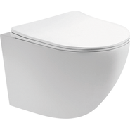 Унитаз подвесной безободковый Aquatek Европа AQ1900T-00 с тонкой крышкой микролифт (Система смыва торнадо) фото 2