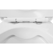 Унитаз подвесной безободковый Azario Fatto AZ-1049WS с тонкой крышкой микролифт фото 6