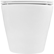 Унитаз подвесной безободковый Azario Vento AZ-1046 с тонкой крышкой микролифт фото 6