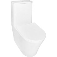 Унитаз-компакт безободковый Azario Anteo Round AZ-1219A с тонкой крышкой микролифт фото 2