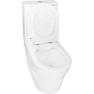 Унитаз-компакт безободковый Azario Anteo Round AZ-1219A с тонкой крышкой микролифт фото 4