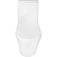 Унитаз-компакт безободковый Azario Anteo Round AZ-1219A с тонкой крышкой микролифт фото 6