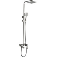 Душевой комплект Haiba: Душевая стойка HB24815 + смеситель для раковины HB10815, цвет сталь фото 2