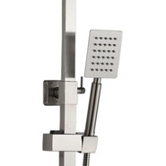 Душевой комплект Haiba: Душевая стойка HB24815 + смеситель для раковины HB10815, цвет сталь фото 5