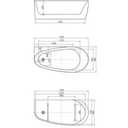 Ванна отдельностоящая Allen Brau Priority 170х80 см 2.31002.21 фото 2