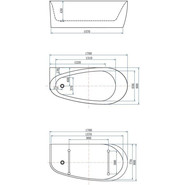 Ванна отдельностоящая Allen Brau Priority 170х80 см 2.31002.20 фото 2