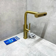 Смеситель для кухни Haiba HB73824-5, золото фото 