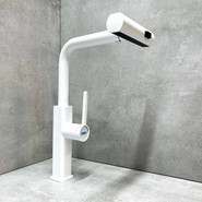 Смеситель для кухни Haiba HB73824-8, белый фото 2