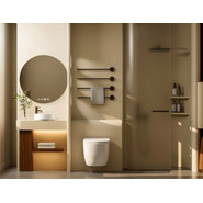 Унитаз подвесной безободковый Abber Bequem AC1100T с тонкой крышкой микролифт (Система смыва торнадо), Цвет производителя: белый фото 3