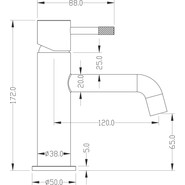 Смеситель для раковины Boheme Uno 461-MG matt gold, matt gold, Цвет производителя: matt gold фото 2