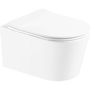 Инсталляция с подвесным унитазом комплект: Grohe Rapid SL 38772001 с подвесным безободковым унитазом Aquatek Оберон AQ1365T-00 сиденье микролифт, крепление, кнопка смыва хром (Система смыва торнадо) фото 6