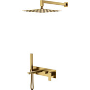 Душевая система для ванны Boheme Qubic 474-BR (со скрытой частью) бронза, Цвет производителя: бронза фото 