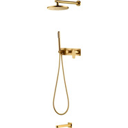 Душевая система для ванны Boheme Spectre 454-2-BR (со скрытой частью) бронза, Цвет производителя: бронза фото 