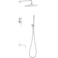 Душевая система для ванны Boheme Uno 464-2-MW (со скрытой частью) matt white, Цвет производителя: matt white фото 