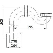 Гидрозатвор BelBagno BB567-01-TI-CRM, хром фото 2