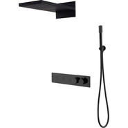 Душевая система для душа с термостатом Boheme Fusion 131-B (со скрытой частью) чёрный матовый, Цвет производителя: чёрный матовый фото 