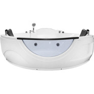 Ванна акриловая угловая Loranto 155х155х75 см , с гидромассажем, для двух персон (CS-831N) фото 2