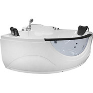 Ванна акриловая угловая Loranto 155х155х75 см , с гидромассажем, для двух персон (CS-831N) фото 3