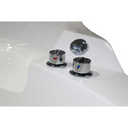 Ванна акриловая угловая Loranto 155х155х75 см , с гидромассажем, для двух персон (CS-831N) фото 5