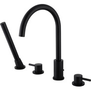 Смеситель для ванны Abber Wasser Kreis AF8113B, чёрный матовый, Цвет производителя: чёрный матовый фото 