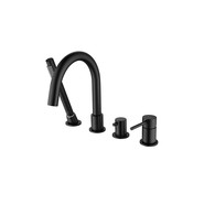 Смеситель для ванны Aquatek Европа AQ1348MB, чёрный матовый, Цвет производителя: чёрный матовый фото 